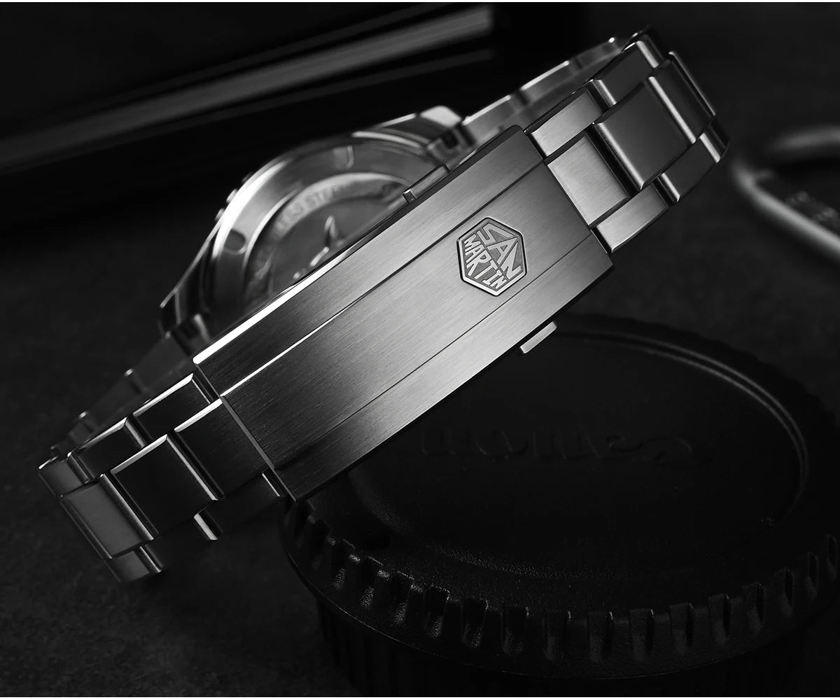 San Martin New 40mm Diver Watch YN55 Enamel Dial Classic Luxury Men Automatic Mechanical Watches Sapphire Waterproof 300m SN0009