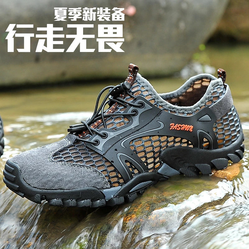 Breathable Outdoor Hiking Shoes Sports Wading Shoes Fishing Men's Shoes Summer Casual Sandals Comfortable and Breathable