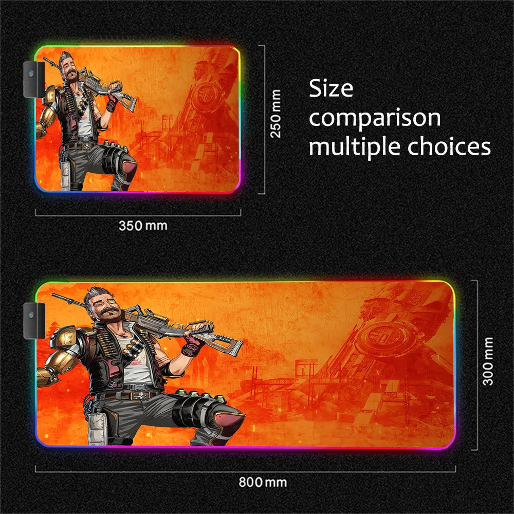 RGB Apex Legends Keyboard Mousepad Computer Gaming Cool Mouse Pad Speed Large Accessories Mouse Mats Office Desk Protector Mat