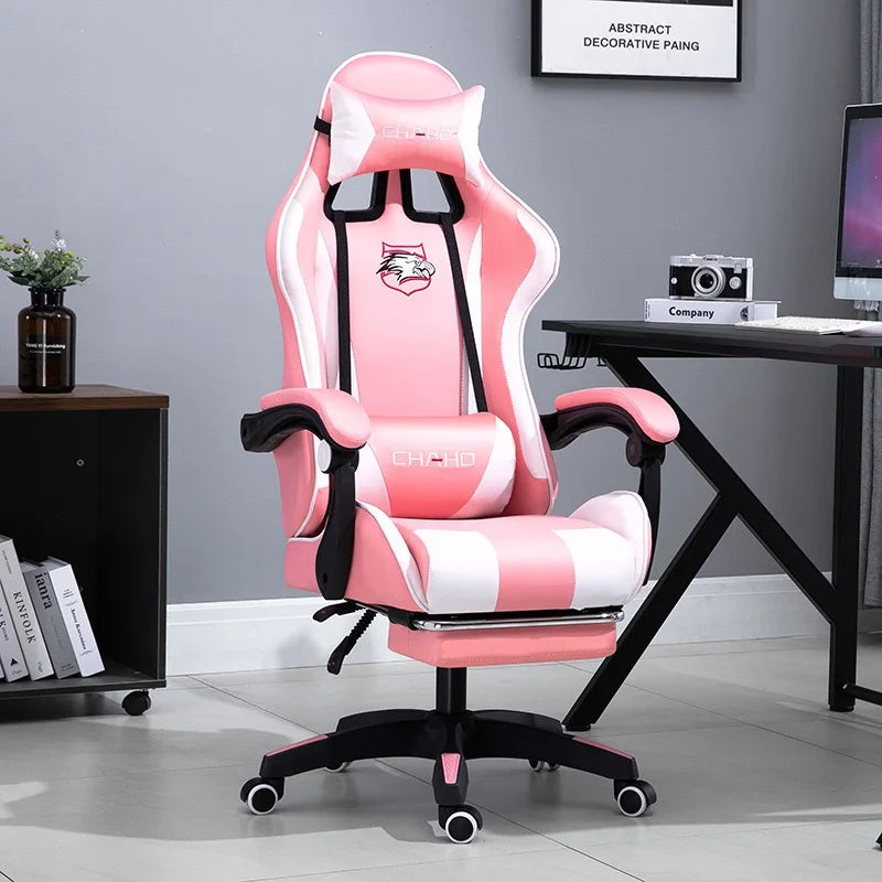 UVR Professional Gaming Computer Chair Home Office Chair Ergonomic Design Armchair with Footrest Competitive Chair Furniture