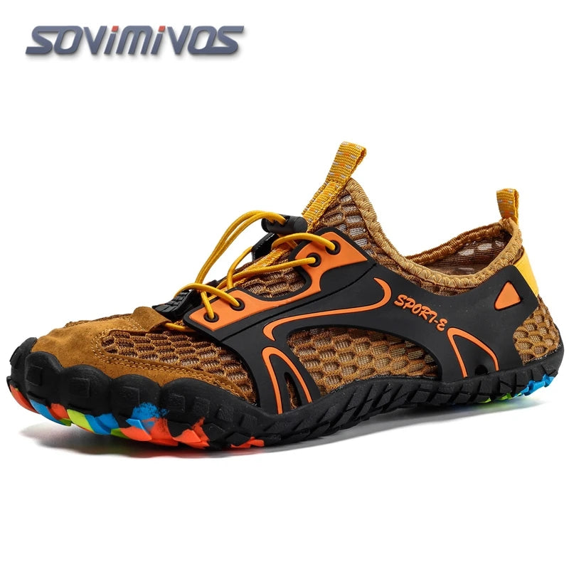 Water Shoes for Men Barefoot Beach Shoes Breathable Sport Shoes Quick Dry River Whtie Sea Aqua Sneakers Soft Beach Sneakers