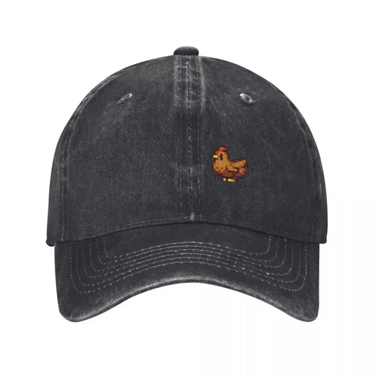 Stardew Valley Chickens Baseball Cap Rugby Wild Ball Hat Anime Luxury Brand Men Women's
