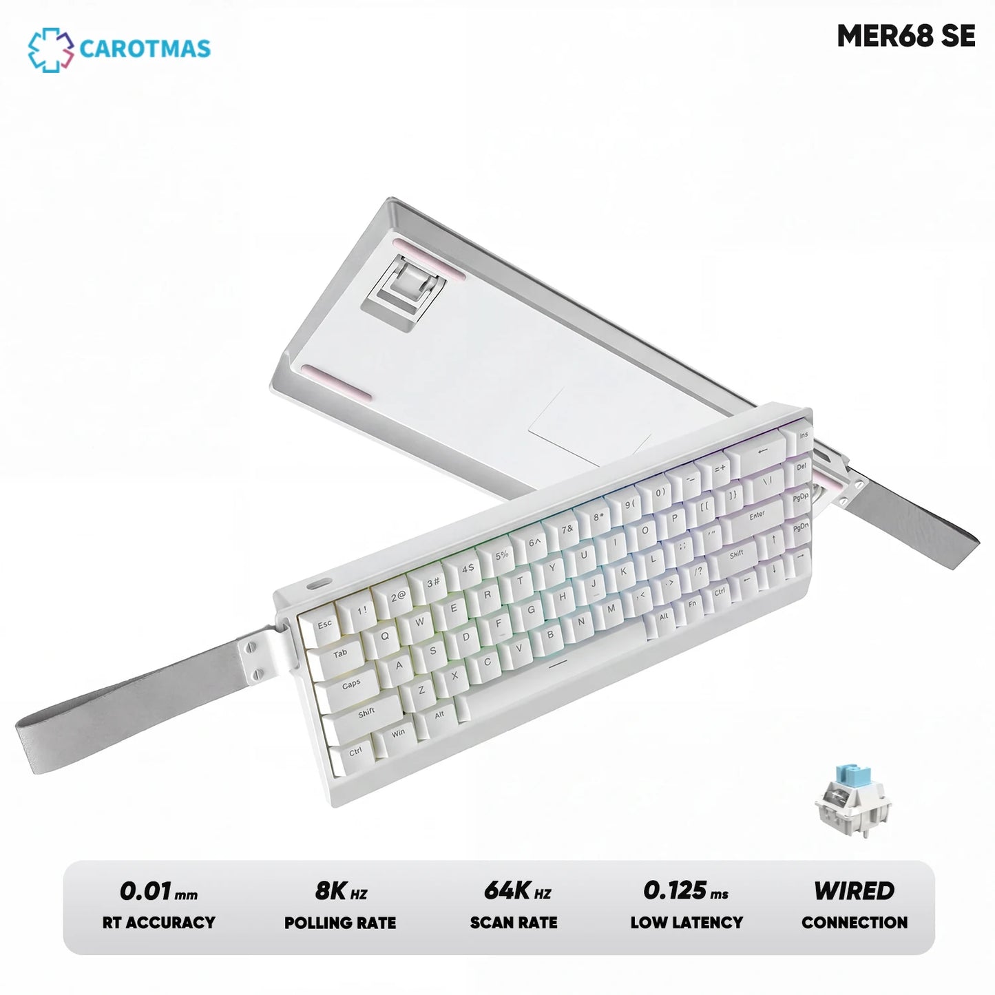 IROK Carotmas Mercury68 Mercury 68 Mercury68 Pro Mercury68 Max RT 0.001mm 8K Gamer Wired Gaming Magnetic Mechanical Keyboard