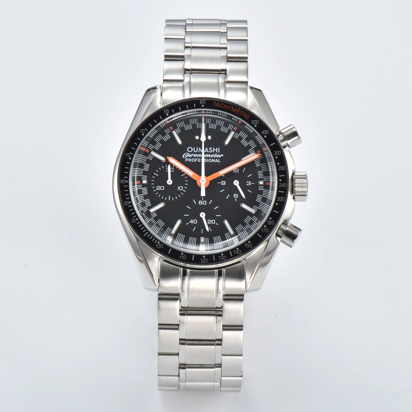 Moons Men's Watch for Man Fashion Quartz Watch Waterproof Chronograph AR Sapphire Glass