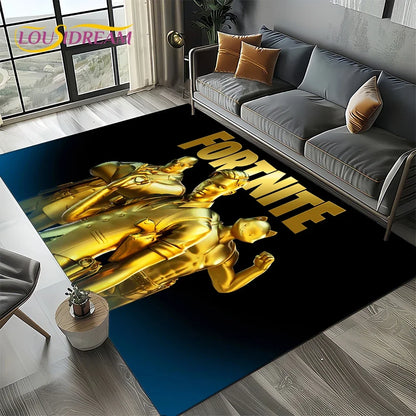 2025 New Style Fortnite-e Cartoon Rug Carpet for Living Room Bedroom Decor, Floor Mat Non-slip Decoration for Sofa Doormat Kids