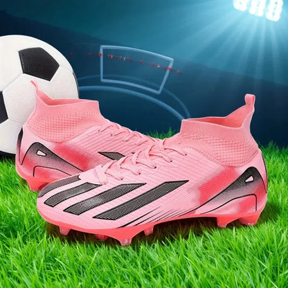 New Men's Football Boots Adult Soccer Field Shoes Teenager Sports Cleats Outdoor Grass Training Boots High-Quality Sneakers