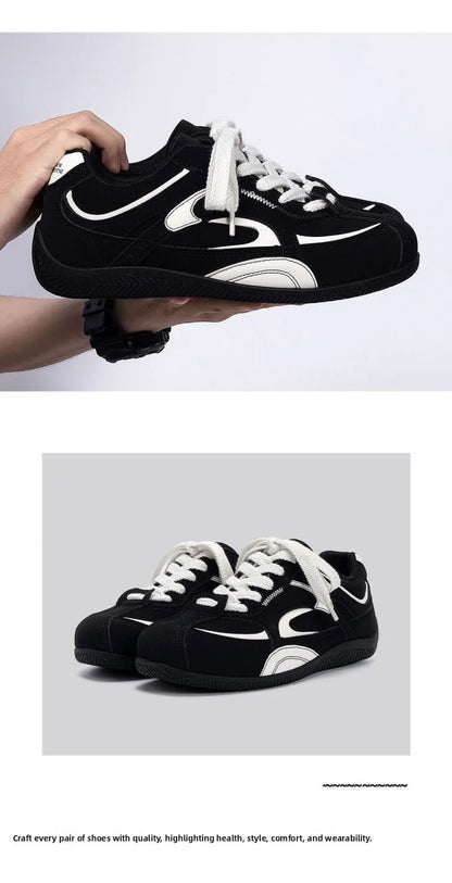 Men's Lightweight Comfortable Soft Bottom Casual Versatile Deqin Shoes Breathable Anti-slip Wear-resistant Flat Heel Sports S...