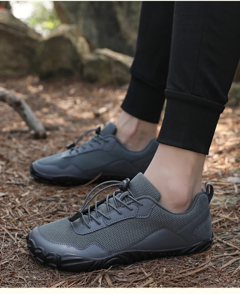 Men's Barefoot Hiking Shoes Breathable Outdoor Sports Climbing Shoes Trekking Sneakers Non-Slip Comfortable Men's Casual Jogging Footwear