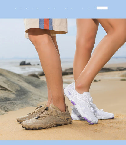 New Barefoot Wading Shoes Men and Women Mesh Quick-Drying Beach Shoes Outdoor Non-Slip Swimming Shoes Unisex Water Sports Shoes