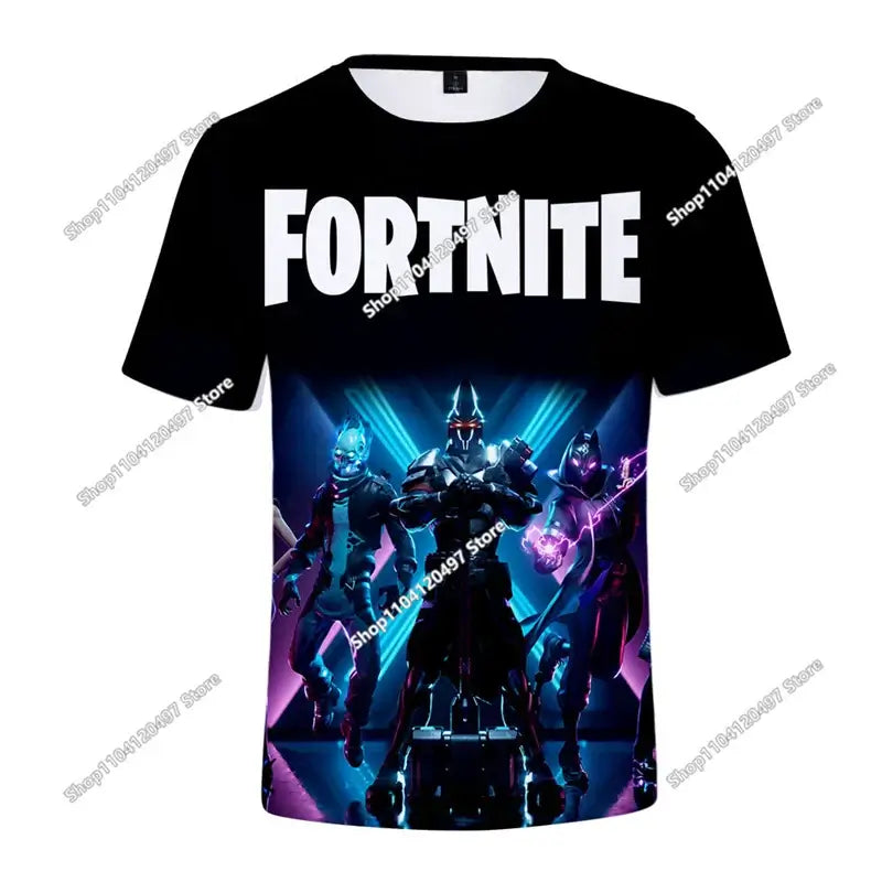 Halloween Peely 3D T-shirt Boys Girls Christmas Fortnite Tees Battle Royale Streetwear Kids Victory Game Men T Shirt Clothes