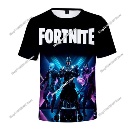 Halloween Peely 3D T-shirt Boys Girls Christmas Fortnite Tees Battle Royale Streetwear Kids Victory Game Men T Shirt Clothes