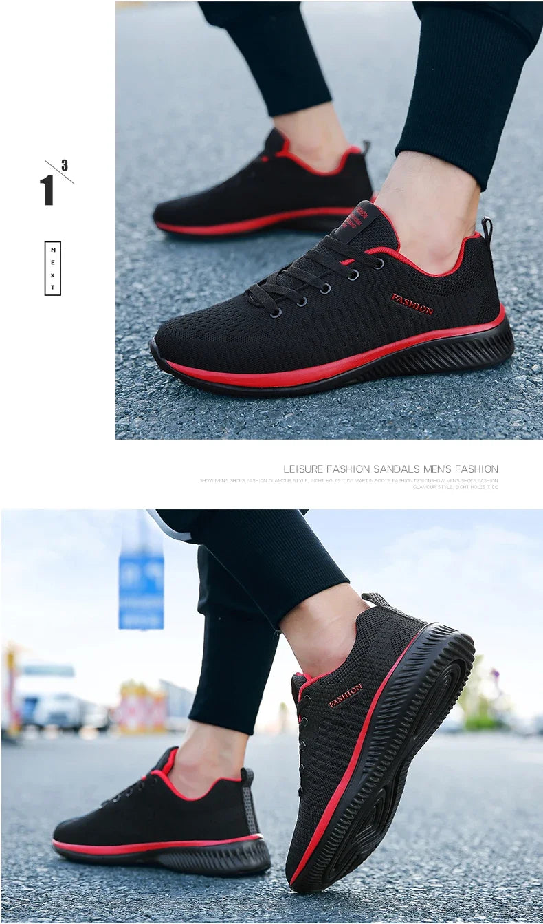 Gebreide hardloop- en wandelschoenen voor heren en dames, casual sneakers, ademende sportschoenen voor hardlopen, fitness en outdoor, lichtgewicht, maat 38-47