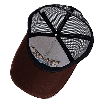 Hot Sale Unisex Bear Head Pattern Cap Summer Breathable Trucker Hat Man Women Outdoor Fishing Snapback Cap