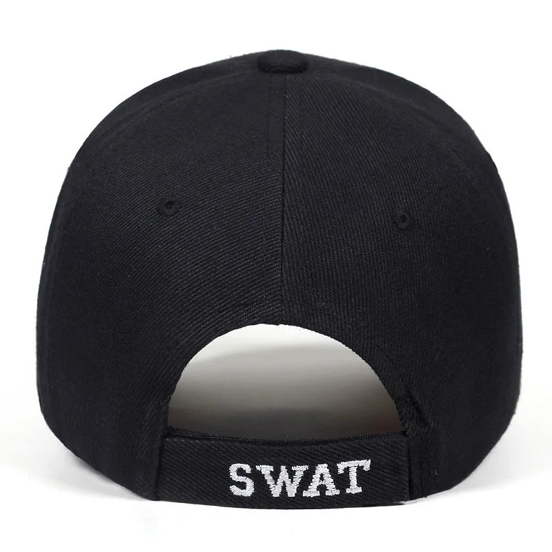 SWAT Eagle Baseball Cap Men's Embroidered Eagle Pattern Adjustable Peaked Caps Outdoor Visor Hat Tactical Hat Military Cap