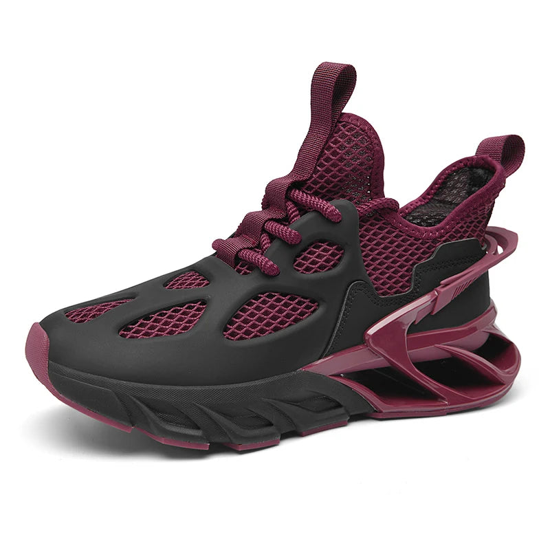 Men's Sports Shoes New Mesh Breathable Outdoor High Elasticity Running Shoes Fashionable Summer Comfortable Sports Tennis Shoes