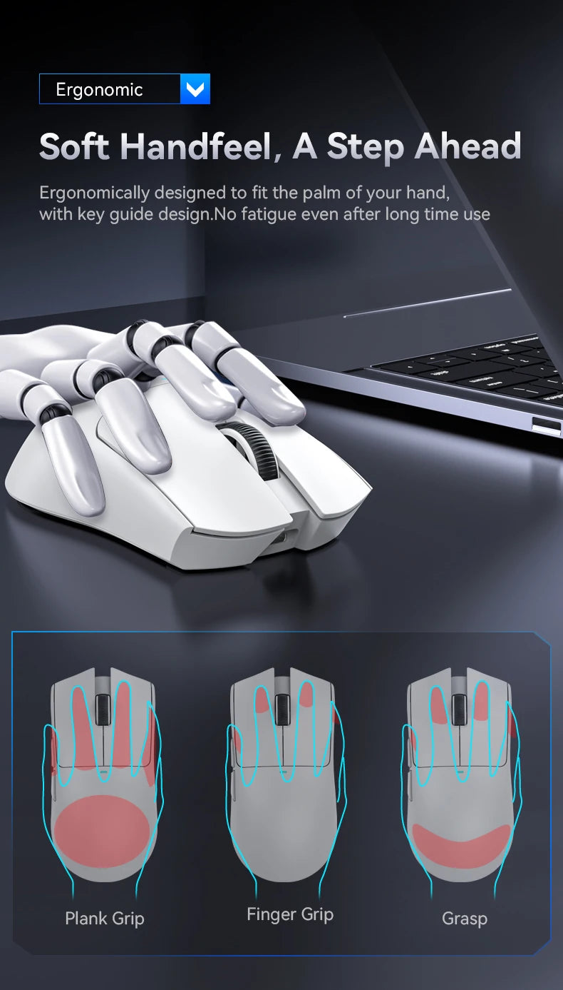 ATTACK SHARK X11 Gaming Mouse  and X11 SE Wireless Mouse 22000 DPI,PAW3311 Sensor,BT/2.4G/Wired,59g Lightweight,2000W Clicks