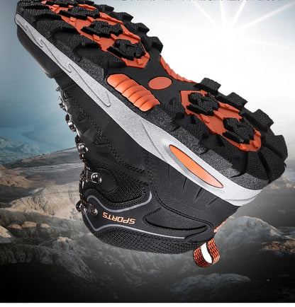 Outdoor Waterproof Hiking Boots for Men and Women, Spring and Autumn, Wear-Resistant Mountain Sports Boots, Hunting Sports Shoes