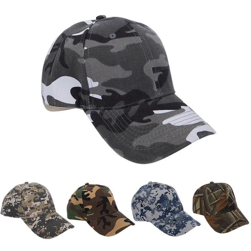 Adjustable Baseball Cap Summer Sunscreen Hat Camouflage Camo Camping Hiking Fishing Caps