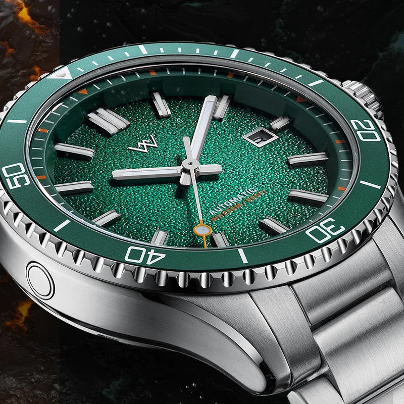 WM Watch Automatic Mechanical Dive Watch Man MIYOTA 8215 Waterproof Stainless Steel Sapphire Welly Merck Diving Watches WM046