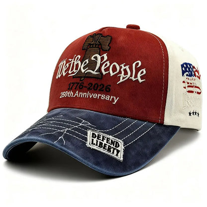 ABLECAP 2026 New Embroidered Baseball Caps For Patriotic USA 250th Anniversary Hat 1776-2026 Male Female Adult New Year Gift