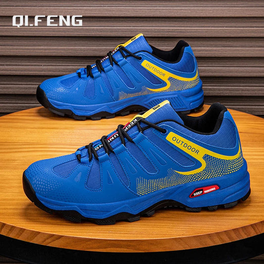 New Outdoor Men's Shoes Men's Anti-Slip Mountaineering Shoes Travel Hiking Adventure Footwear Fashionable Casual Sneakers