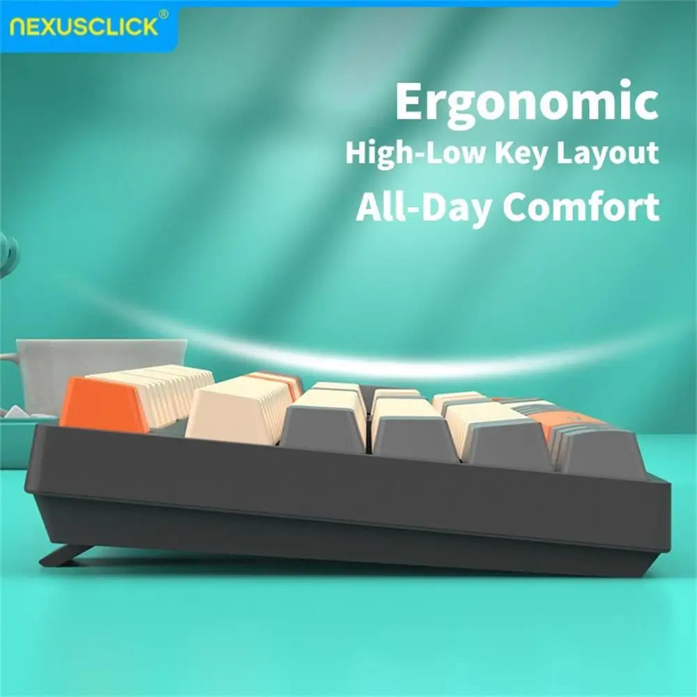 NexusClick Wireless Gaming Office Keyboard&Mouse Set Smart Power Saving Full Size 104 Keys 1600DPI Adjustable USB for Laptop PC