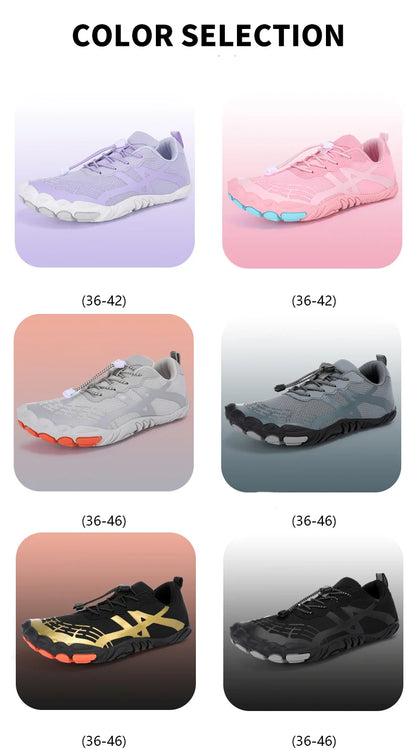Couple Outdoor Sports Aqua Shoes, Barefoot Shoes, Quick-Dry Beach Swimming Fitness Wading Hiking Cycling Water Sneakers Shoes