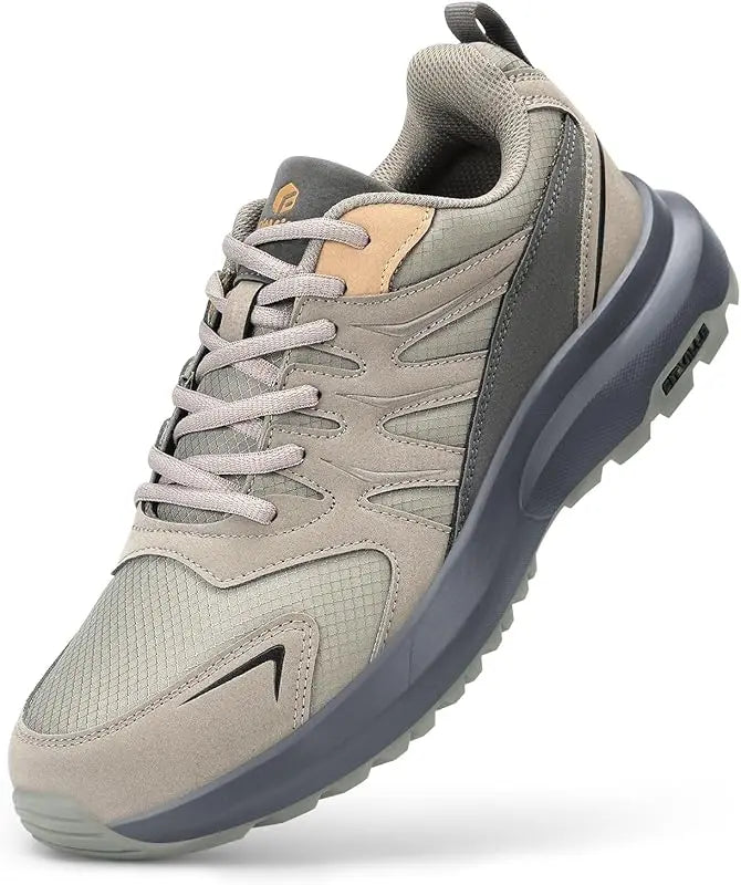 FitVille extra breda sneakers för män, vandrings- och promenadskor, bred tåbox, lätt löparsko för platta fötter med fotvalvsstöd