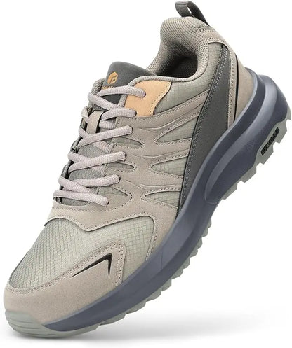 FitVille extra breda sneakers för män, vandrings- och promenadskor, bred tåbox, lätt löparsko för platta fötter med fotvalvsstöd