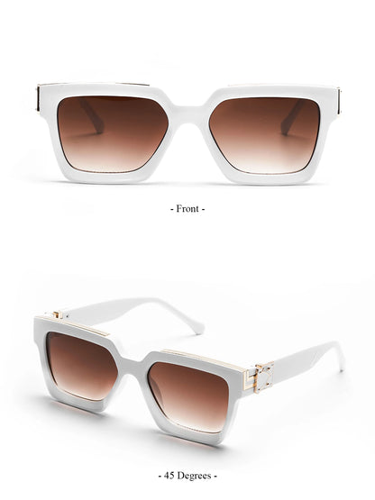 Ruiao Retro Black Millionaire Shades Luxury Sunglasses 2026 For Men Designer Famous Brand Square Sun Glasses Man Women Sunglass