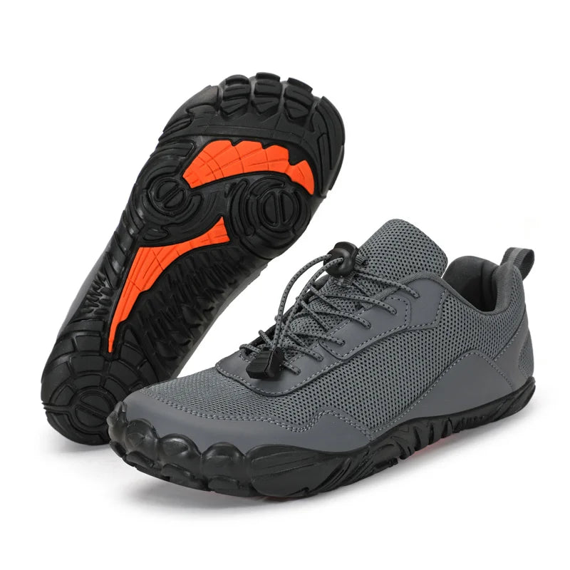 Men's Barefoot Hiking Shoes Breathable Outdoor Sports Climbing Shoes Trekking Sneakers Non-Slip Comfortable Men's Casual Jogging Footwear