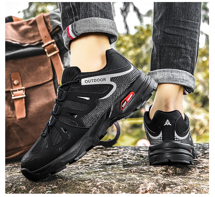 New Outdoor Men's Shoes Men's Anti-Slip Mountaineering Shoes Travel Hiking Adventure Footwear Fashionable Casual Sneakers