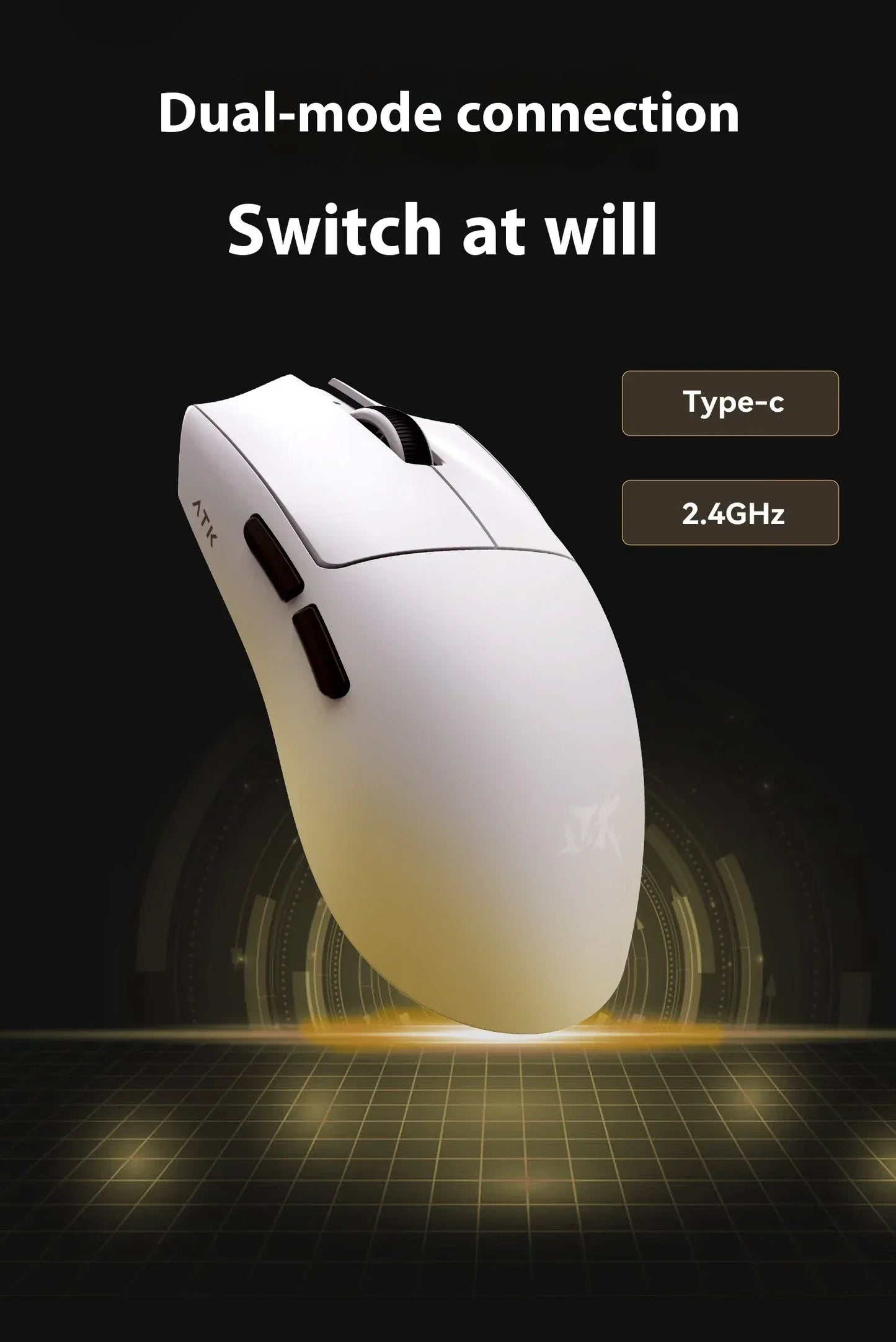 ATK Blazing Sky X1/X1V2 Mouse Gamer Wireless 8K Low Latency Lightweight FPS Liekong E-sports Gaming Mouse Custom Pc Accessories
