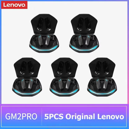 5PCS Original Lenovo GM2 Pro TWS Wireless Headphones Bluetooth 5.3 Earphones Touch Control HD Earbuds Sports Headphone with Mic