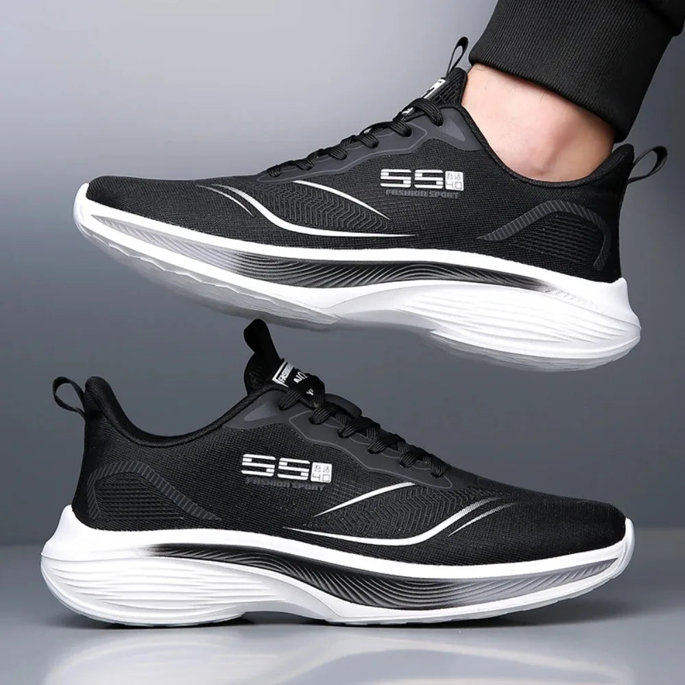 Pantofi de maraton cu placă din carbon pentru bărbați, sneakers casual cu pernă de aer, încălțăminte sport de alergare masculină luxoasă, confortabilă și ușoară
