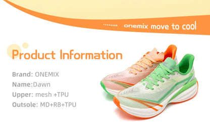 ONEMIX YUE SHUANG Παπούτσια Τρεξίματος για Άνδρες με Αερόσολα, Αθλητικά Trainers για Ζευγάρια, Αθλητικά Παπούτσια Runner για Outdoor, Γυναικεία Sneakers για Περπάτημα