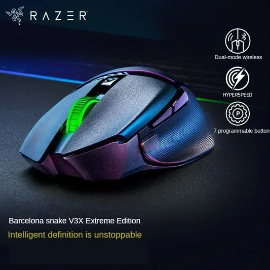 Original Razer Basilisk V3 X HyperSpeed Wireless Gaming Mouse 18K Optical Sensor Chroma RGB  2.4 GHz & BluetoothWireless Mice