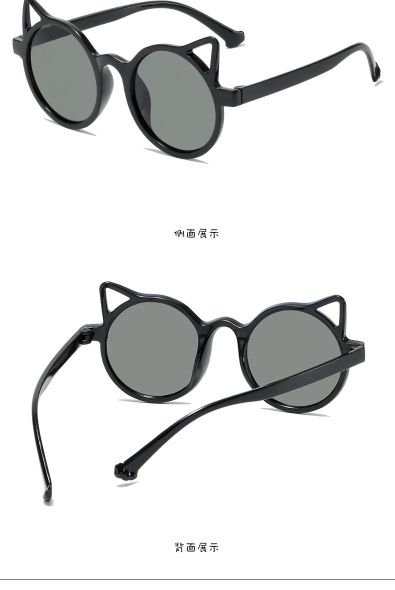2023 New Cat's ears cat-ear shaped  Children's Sunglasses Fashion Personality Sunglasses UV Protection Cute Baby