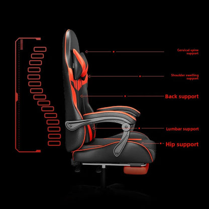 Gaming Chair Ergonomic Computer Desk Chair Reclining Home Office Gaming Chair with Back Support for Extended Sessions Game Chair