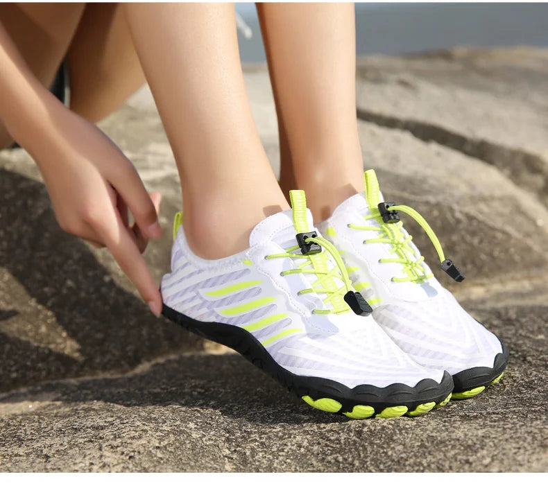 Men Women Water Shoes Aqua Shoes Drainage Beach Sports Swim Sandals Quick Dry Boating Barefoot Diving Fishing Surfing Sneakers