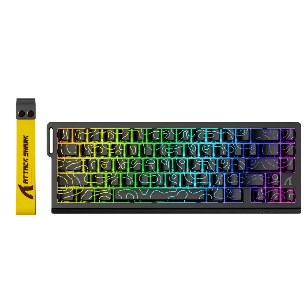 Attack Shark X68 HE Gaming Keyboard - Magnetic Mechanical, 0.01ms Rapid Trigger, 8000Hz Polling, Wired, 128K Ultra-Long Life