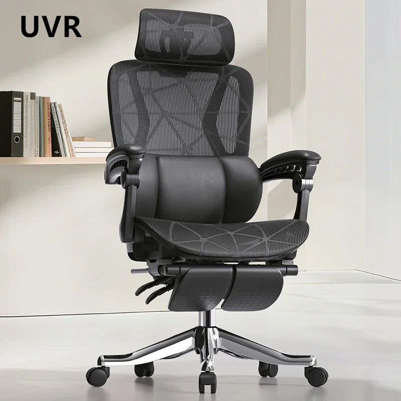 UVR Gaming Computer Chair Household Ergonomic Design Armchair Sedentary Comfortable Reclining Mesh Staff Stool Office Chair