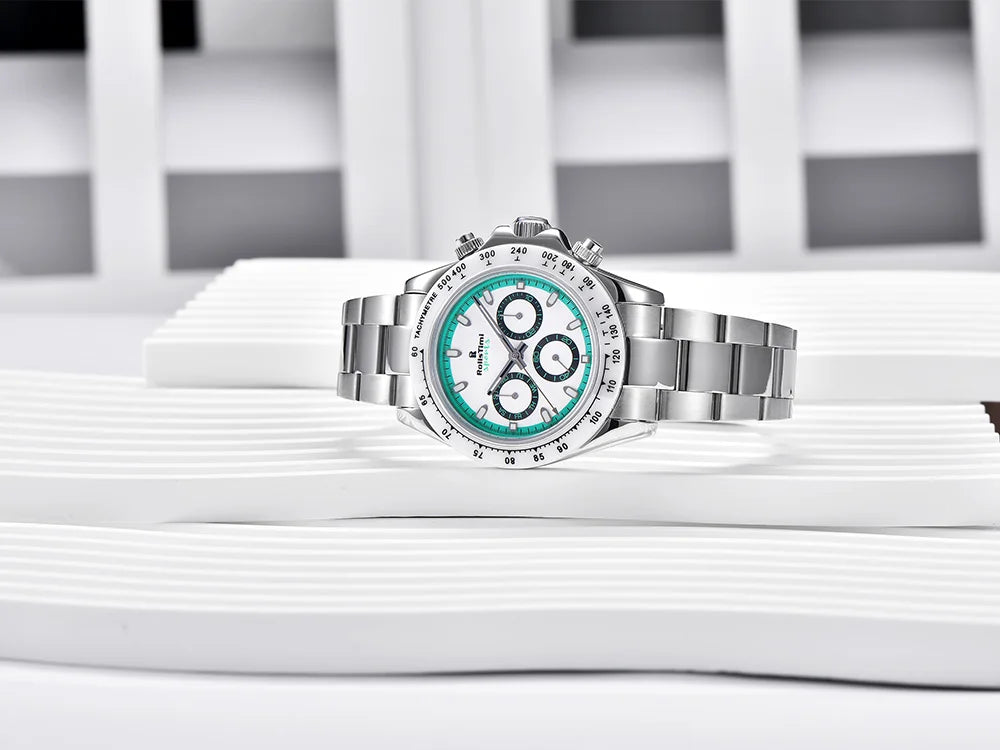 RollsTimi Men's Watches Top Luxury Sapphire Men's Mechanical Watches Calendar Week Stainless Steel Waterproof Men's Watches