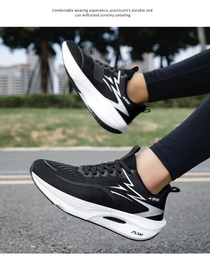 Scarpe sportive da running da uomo per maratona, con cuscino d’aria, traspiranti, leggere e confortevoli, sneakers atletiche outdoor da donna per jogging e tenis