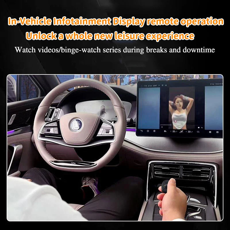 New Trackball Finger Ring Mouse 2.4G+Bluetooth Wireless Remote Control Mice For Short Video/PPT Speech/In-Vehicle Display Screen