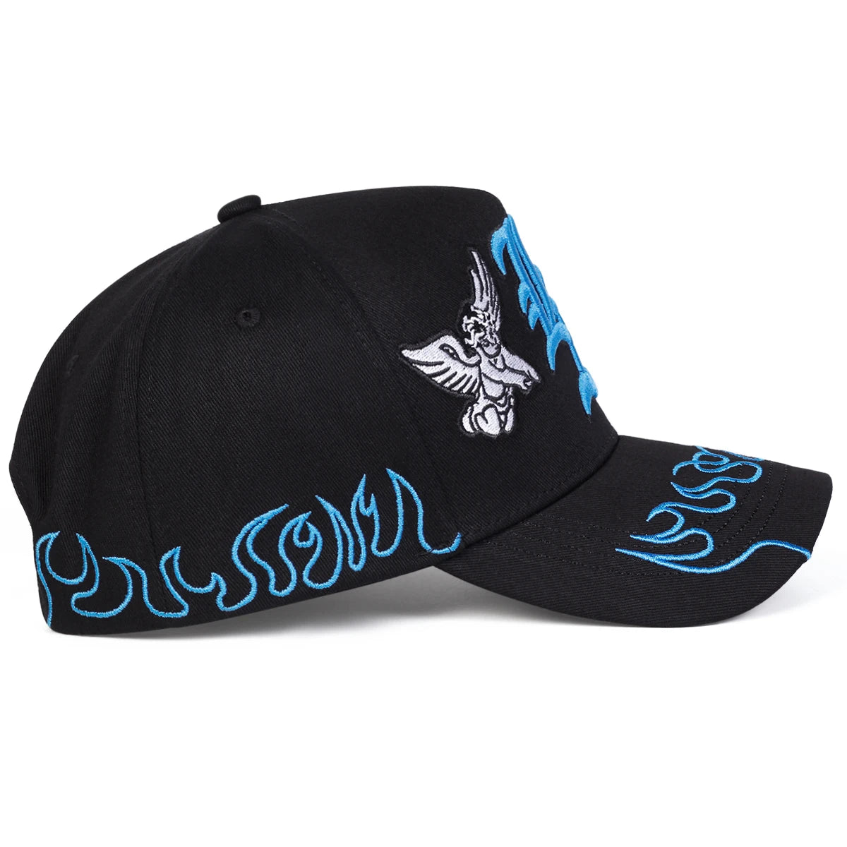 Casquettes de baseball unisexes gothiques brodées « LA Angel » – Printemps-automne – Chapeaux décontractés ajustables pour l'extérieur – Chapeau anti-UV – Casquette de sport