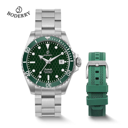 Boderry Seaturtle Titanium Diver Watch Men Luxury Bronze Watches Automatic Mechanical Wristwatch Sport 200M Waterproof Luminous