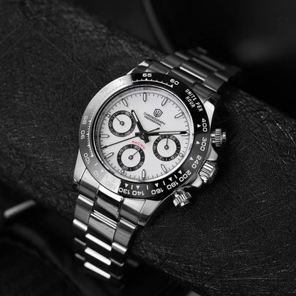 Watchdives WD16500 V2 Men Watch VK63 Quartz Movement Chronograph Wristwatch Stainless Steel Sapphire Crystal Luminous  Watches