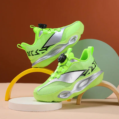 Kinder-Sneaker, modisch, mit dicker, weicher Sohle, Dämpfung, elastisch, lässig und bequem – neue leichte Mesh-Tennisschuhe und Jogging-Schuhe