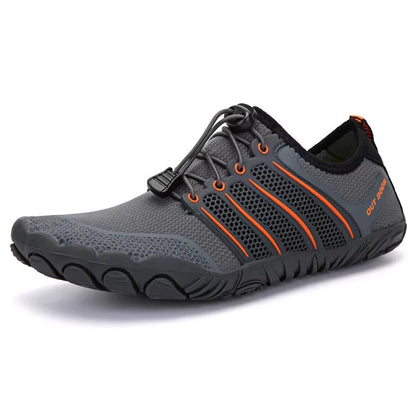 Men's Minimalist Running Cross Training Shoes Barefoot Shoes Big Toe Box Five Finger Shoes Saguaro Barefoot Pit Viper Paracord